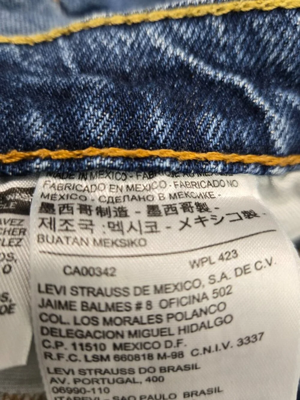 Levis 511 Mens Jeans 36x36 Fits 36x35 Slim Fit Straight Medium Wash Blue Denim
